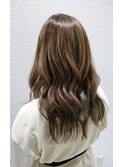 【Salon de feel永山店】グレージュ 外国人風 巻き髪 ミディアム