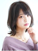 ＜艶感＞美シルエット大人可愛いミディアムヘア