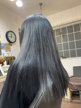 ヘア デザイン 虹いろのはさみ シルバーカラー