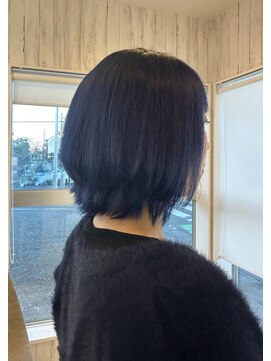 ヘアーサロン リアン 鴻巣店(hair salon Rien) ネイビーブルー/ボブレイヤー
