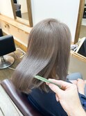 白髪ぼかし/白楽/縮毛矯正/白髪染め/ショート/ショートボブ