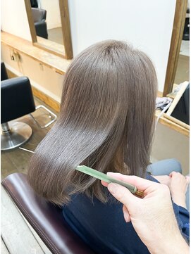 バートランド 白楽(Bertland) 白髪ぼかし/白楽/縮毛矯正/白髪染め/ショート/ショートボブ