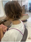カール強めボブパーマ