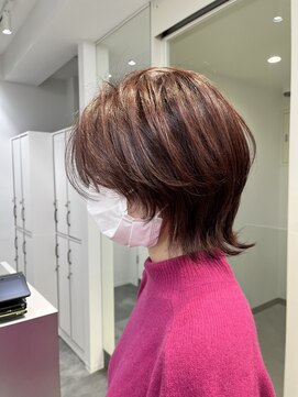 ウル 表参道(HOULe) 丸みボブ黒髪髪質改善ボブ縮毛矯正レイヤー20代30代40代[表参道]