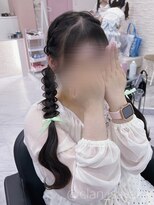 ヘア サロン クラン 東心斎橋店(hair salon clan)&nbsp;編みおろしツインテール