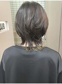 ショートウルフインナーカラー