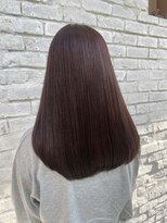 エルサフィロ ヨドヤバシ(el zafiro yodoyabashi) ピンクブラウン 髪質改善カラー