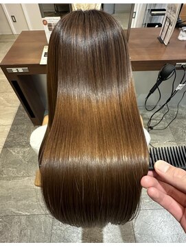 エイクス ヘア デザイン×美髪クリニック 千葉(AQs hair design) くびれヘア/アプリコットオレンジ/夏/髪質改善[千葉駅]