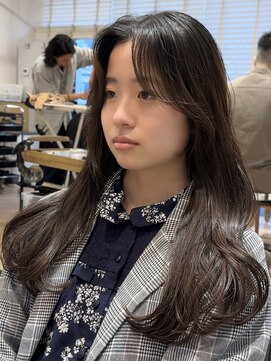 ビューブルー 亀戸錦糸町(VIEW BLUE) ◎小顔顔まわりレイヤー暗めカラーロングミディアム似合わせ前髪