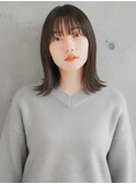 小顔外ハネミディアム20代30代40代くびれミディ韓国ヘア