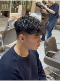 men's/メンズ/リバースセンターパート/サーフカール/神保町/眉毛