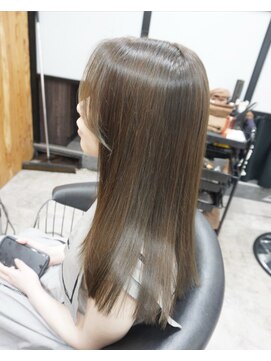 ヘアテリア リュウ 大塚(hair teria ryu) ロングレイヤー/オリーブブラウン