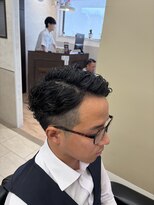 オアゾバーバー(OAZO BARBER)&nbsp;2ブロック×毛流れパーマ