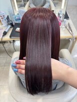 ケンジ 平塚ラスカ店(KENJE)&nbsp;チェリーレッド/ダークブルー/デジタルパーマ/平塚駅