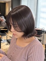 デュノヘアー 神戸三宮店(DUNO hair)&nbsp;透明感ピンクブラウン×顔周りカット