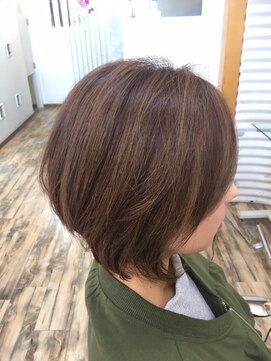 リムズ RIMS ヘアスパサロン Hair spa salon ナチュラル大人女子ショートボブ