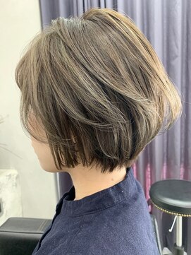 ランズ(LANDS) 【LANDS】ハイライト/グレー/ショートカット/くびれカット