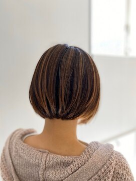 カットギャラリー サエラ(cut gallery ca et la) ナチュラルハイライトボブ