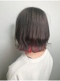 ☆鉄板インナーカラー×レッド☆【担当DAIKI】