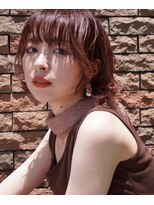 アトリエ フェム(atelier.fem)&nbsp;atelier.fem　動きのあるショートミディ×オレンジブラウン