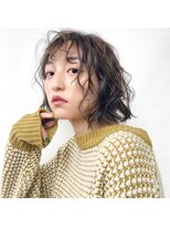 クーラ(Cura)&nbsp;*クシャッと動きを楽しむボブ・オリーブグレージュ