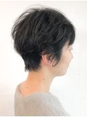 【WILLOW】ニュアンスパーマ×黒髪ショート（井下貴史）