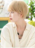 ハイトーンカラーで外国人風ショートマッシュa大宮10代20代30代