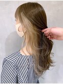 インナーミルクティー_マロンベージュかきあげロング_ba330331