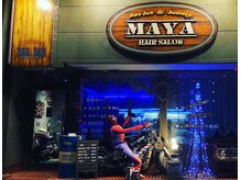 マヤ(MAYA)の雰囲気（理容室店内はアメリカンBARBERのような雰囲気。入口もDIY!!）