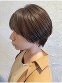 大人かわいい♪丸みショート×ショコラブラウン☆