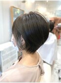★大人かわいい★丸みショートボブ★インナーカラー