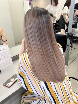 ジルブラン(JIL BLAN) ハイライトバレイヤージュダブルカラー20代30代40代グレージュ