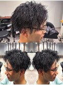 センターパート/メンズパーマ/ツイスト/スパイラル/上大岡