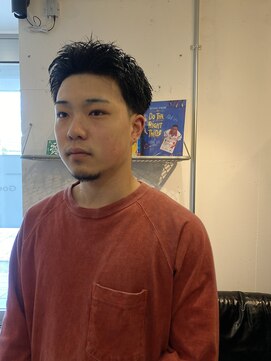 グッドプレイスアンドシング(Good Place&thing) メンズ刈り上げ短髪スパイキーショートテーパーフェード