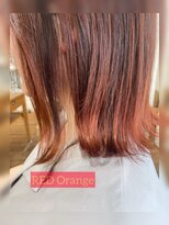 プリムワークス hair&nail Prime works&nbsp;グラデーションカラー　レッドオレンジ