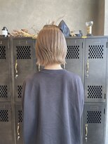 アチーブリス(achieve Liss)&nbsp;透明感ハイトーンカラー切りっぱなしボブ10代20代30代おすすめ