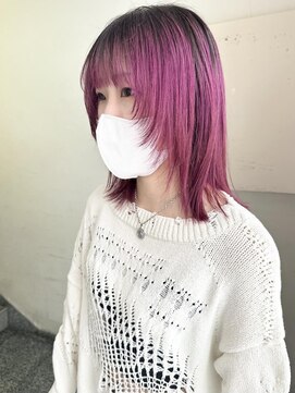 テトラ バイ ネオリーブ 横浜西口店(tetra by neolive) デザインカラー　グラデーションカラー　ピンク　横浜