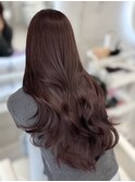 秋冬人気＊盛れる赤髪透明感ブラウンカシスピンクレッド＊RINA
