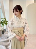 袴着付け/卒業式着付け/袴ヘアセット/袴ヘアアレンジ/卒業式ヘア