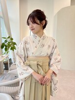 袴着付け/卒業式着付け/袴ヘアセット/袴ヘアアレンジ/卒業式ヘア