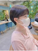 イメチェン外ハネボブ美髪ワイドバングレイヤーショート/大宮