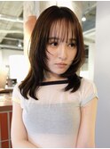 ベージュブラウン　透明感カラー　髪質改善　MISAKI 丸の内