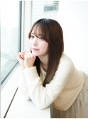 シースルーバング/ストレートスタイル