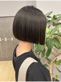 ぱつっとボブ/内巻きボブ/顎ラインボブ/吉岡美音