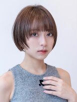 イオ 本厚木(io)&nbsp;20代30代前下がりショートボブ白髪ぼかしハイライト縮毛矯正