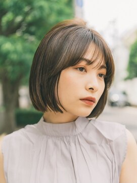 ガーデン 渋谷(GARDEN) ボブ　外ハネボブ　くびれヘア　切りっぱなしボブ　暗めカラー