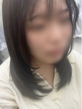 【伸ばしかけにも】ミディアムフェイスレイヤー