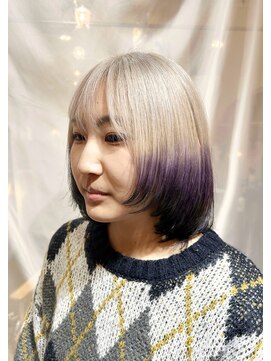 アロウズ(Arrows) ブロンド~バイオレット~ブラックのエンドカラー