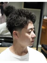 メッツ 原宿(METS) MEN'S/ツイストピンパーマ×スパイキーショート/テーパー