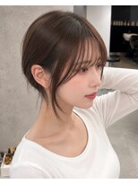 ラナ 新宿(lana)&nbsp;顔まわり前髪カット/上品な韓国ヘア/小顔ヘア/ショコラブラウン
